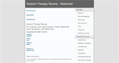 Desktop Screenshot of dulwichtherapyrooms.co.uk